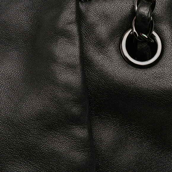 Pre-Loved Chanel Lambskin Studded CC Accordion Flap - Picture 10 of 11